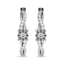 Diamond 1/4 Ct.Tw. Hoop Earrings in 14K White Gold