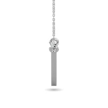 Diamond Tringle Pendant 1/10 ct tw in 10K White Gold