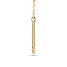 Diamond Bar Pendant 1/50 ct tw in 10K Yellow Gold