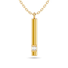 Diamond Bar Pendant 1/50 ct tw in 10K Yellow Gold