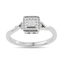 Diamond 1/6 ct tw Promise Ring in 10K White Gold