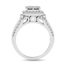 Diamond 1 1/2 ct tw Round Cut Engagement Ring in 14K White Gold