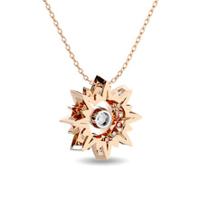 Diamond 1/6 ct tw Star Pendant in 10K Rose Gold