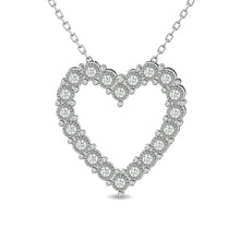 Diamond 1/6 Ct.Tw. Heart Pendant in Sterling Silver