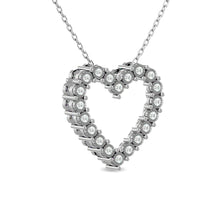 Diamond 1/6 Ct.Tw. Heart Pendant in Sterling Silver