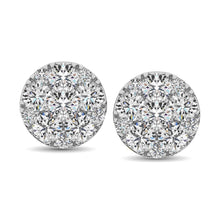 Diamond Stud Earrings 3/4 ct tw Round-cut in 10K White Gold