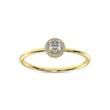 Diamond 1/5 ct tw Round Cut Fashion Ring in 10K Yellow Gold
