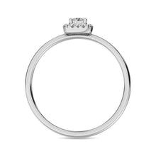 Diamond 1/5 ct tw Round Cut Fashion Ring in 10K White Gold