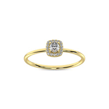 Diamond 1/5 ct tw Round Cut Fashion Ring in 10K Yellow Gold