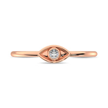 Diamond 1/20 ct tw Eye Ring in 10K Rose Gold