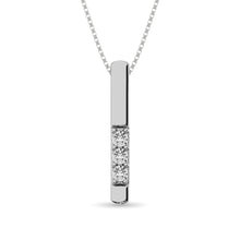 Diamond 1/20 ct tw Triology Pendant in 10K White Gold