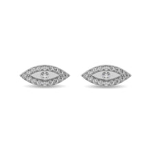 Diamond 1/6 ct tw Round Cut Fashion Earrings in 10K White Gold