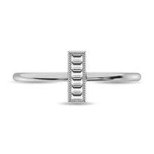 Diamond 1/20 ct tw Baguette Cut Fashion Ring in 10K White Gold