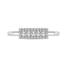 Diamond 1/4 ct tw Bar Ring in 14K White Gold
