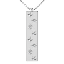 Diamond 1/8 ct tw Bar Pendant in 14K White Gold