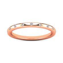 Diamond 1/10 ct tw Stackable Ring in 10K Rose Gold