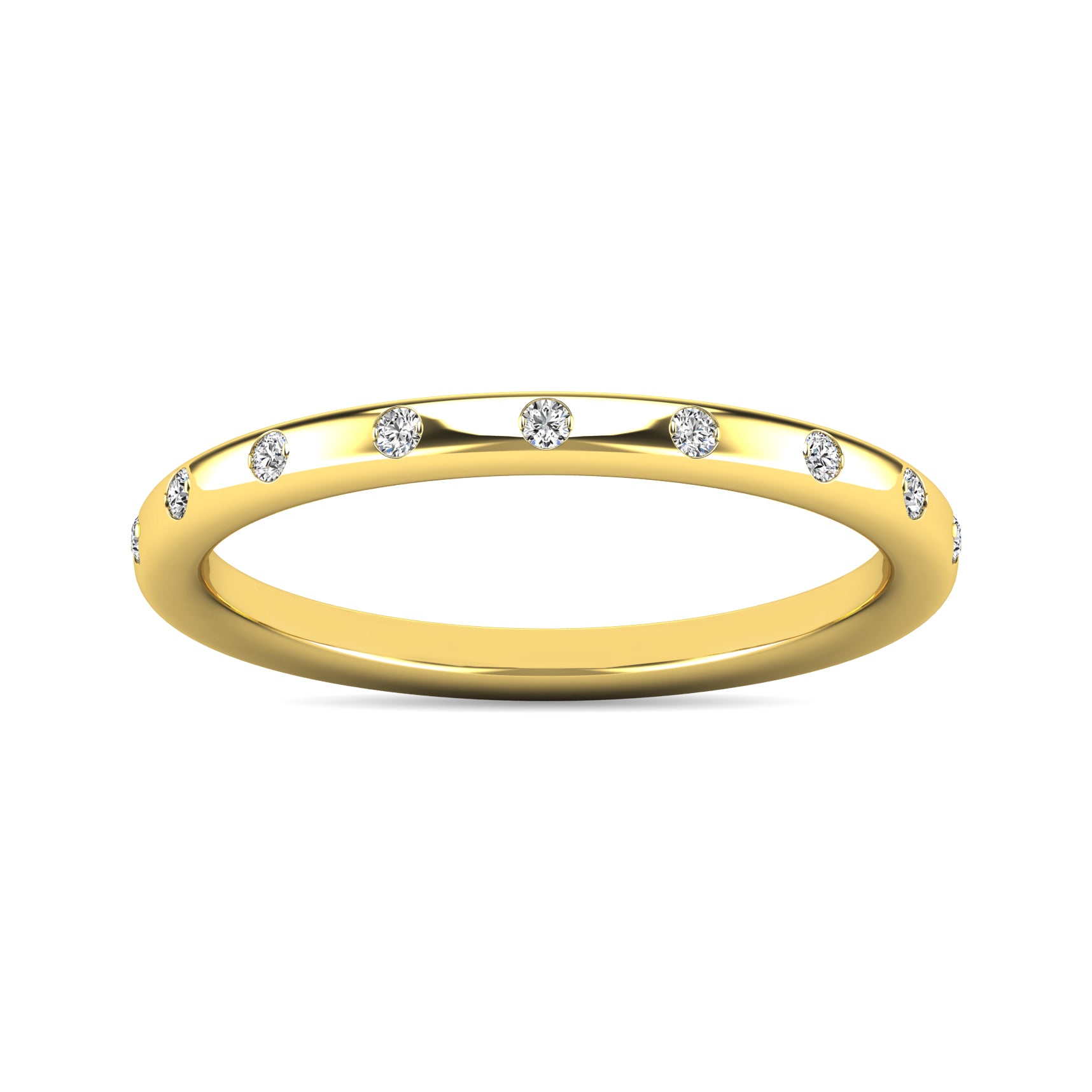 Diamond 1/10 ct tw Stackable Ring in 14K Yellow Gold