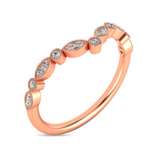 Diamond 1/10 ct tw Anniversary Band in 10K Rose Gold