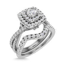 Diamond 1 Ct.Tw. Round Cut Bridal Ring in 14K White Gold