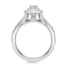 Diamond 1 Ct.Tw. Round Cut Bridal Ring in 14K White Gold