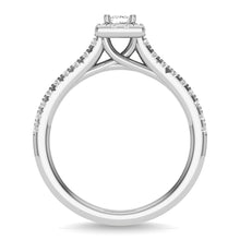 Diamond 3/4 Ct.Tw. Princess Cut Bridal Ring in 14K White Gold