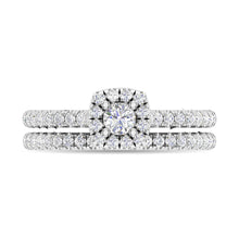 Diamond 3/4 Ct.Tw. Round Cut Bridal Ring in 14K White Gold