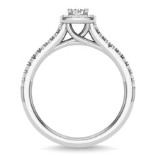 Diamond 3/4 Ct.Tw. Round Cut Bridal Ring in 14K White Gold