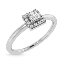 Diamond 1/6 Ct.Tw. Princess Promise Ring in 14K White Gold