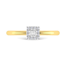 Diamond 1/6 Ct.Tw. Promise Ring in 14K Two Tone Gold