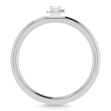 Diamond 1/6 Ct.Tw. Emerald Cut Promise Ring in 14K White Gold