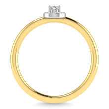 Diamond 1/6 Ct.Tw. Pear Cut Promise Ring in 14K Two Tone Gold