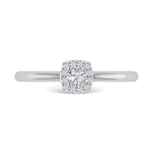 Diamond 1/6 Ct.Tw. Round Cut Promise Ring in 14K White Gold