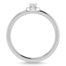 Diamond 1/6 Ct.Tw. Round Cut Promise Ring in 14K White Gold