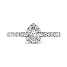 Diamond 3/4 Ct.Tw. Pear Cut Engagement Ring in 14K White Gold