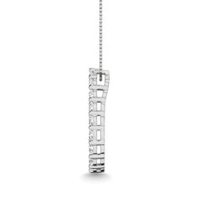 Diamond 1 1/2 ct tw Pear Shape Pendant in 14K White Gold