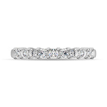 Diamond 1/4 ct tw Round Cut One Row Ring in 14K White Gold