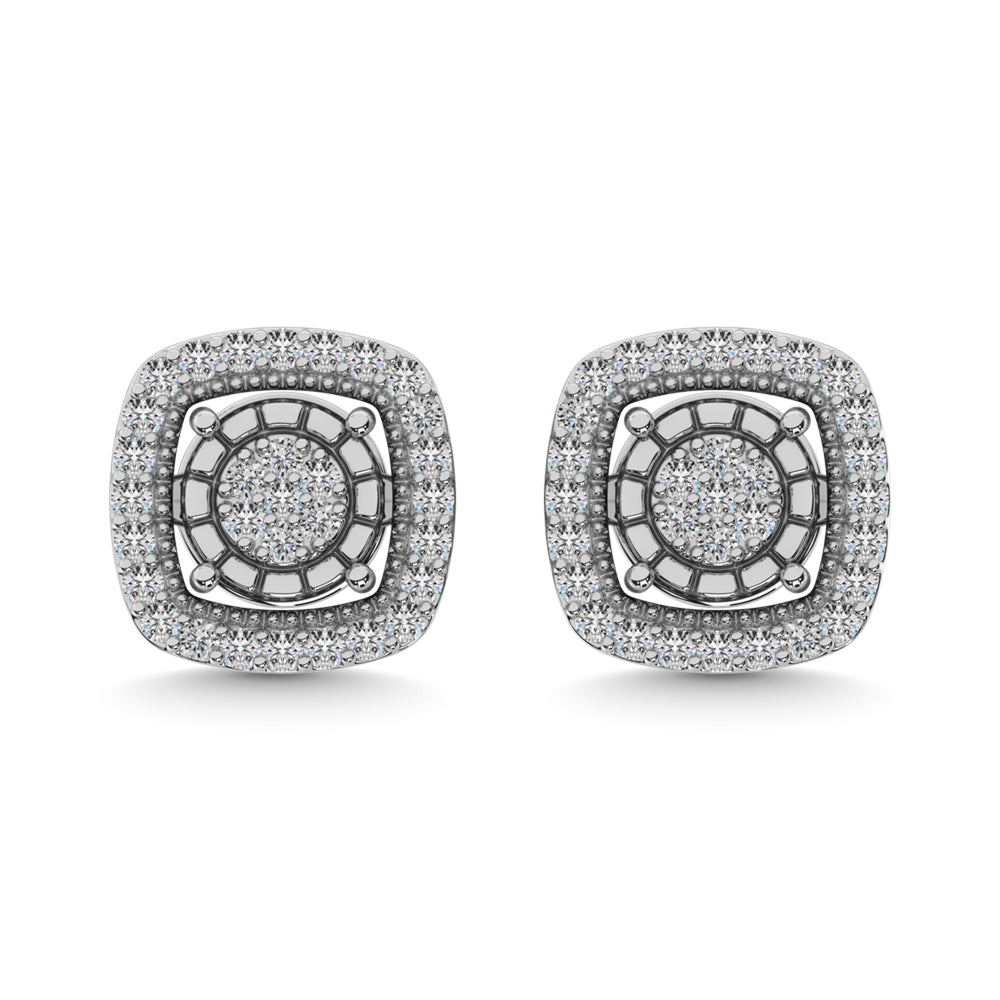 Diamond 1/20 ct tw Fashion Earrings in Sterling Silver