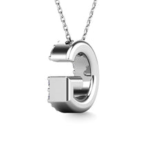 Diamond 1/8 Ct.Tw. Letter G Pendant in 14K White Gold