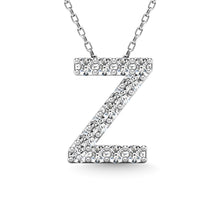 Diamond 1/8 Ct.Tw. Letter Z Pendant in 14K White Gold