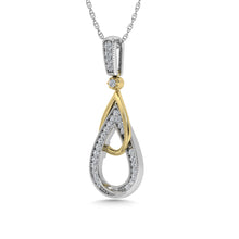 Diamond 1/6 Ct.Tw. Fashion Pendant in 10K Two Tone