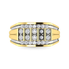 Diamond 1/2 Ct.Tw. Mens Fashion Ring in 10K Yellow Gold