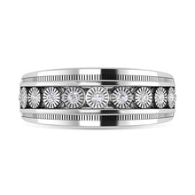 Diamond 1/4 Ct.Tw. Mens Fashion Ring in 10K White Gold