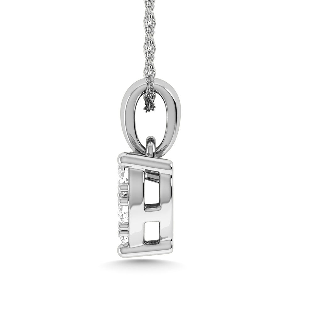 Diamond 1/6 Ct.Tw. Heart Pendant in 10K White Gold