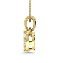 Diamond 1/6 Ct.Tw. Heart Pendant in 10K Yellow Gold