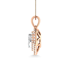 Diamond 3/4 Ct.Tw. Heart Pendant in 14K Rose Gold