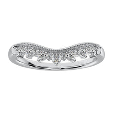 14K White Gold 1/4 Ct.Tw. Diamond Chevron Band