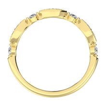 14K Yellow Gold 1/3 Ct.Tw. Diamond Stackable Band