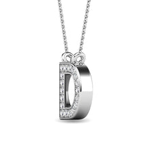 Diamond 1/20 Ct.Tw. Letter D Pendant in 10K White Gold