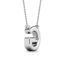 Diamond 1/20 Ct.Tw. Letter G Pendant in 10K White Gold