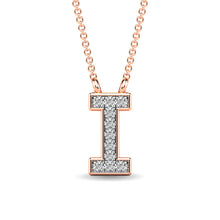 Diamond 1/20 Ct.Tw. Letter I Pendant in 10K Rose Gold